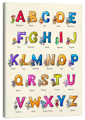 Stampa su tela English ABC for Children