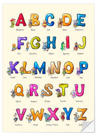 Vinilo para la pared English ABC for Children