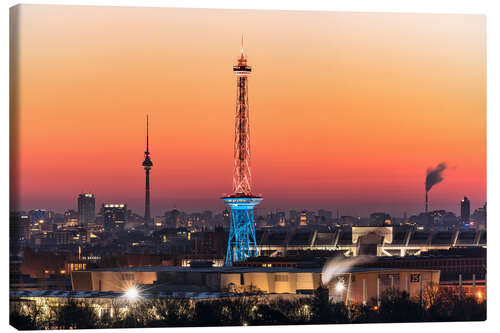 Leinwandbild Berlin Skyline