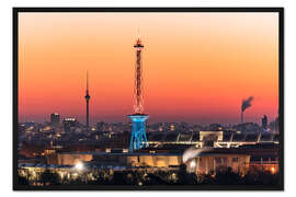 Gerahmter Kunstdruck Berlin Skyline
