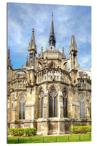 Cuadro de plexi-alu Antigua catedral católica de estilo gótico, catedral de Notre Dame de Reims