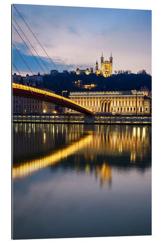 Tableau en plexi-alu La Saône à Lyon