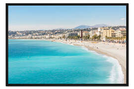 Gerahmter Kunstdruck Nizza Cote d'Azur Riviera