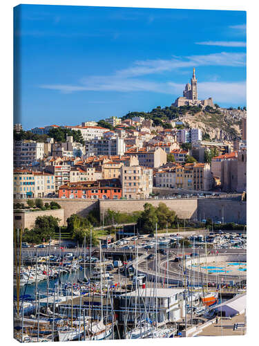 Leinwandbild Basilika von Notre-Dame-de-la-Garde, Marseille