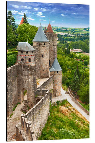 Obraz na aluminium Fortress Carcassonne in France, Languedoc