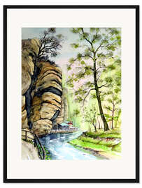 Gerahmter Kunstdruck Edmundsklamm