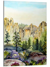 Magnettafel Schrammsteine im Elbsandsteingebirge