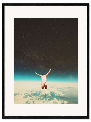 Framed art print Falling With a Hidden Smile