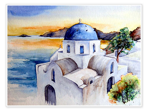 Poster Griechische Kapelle