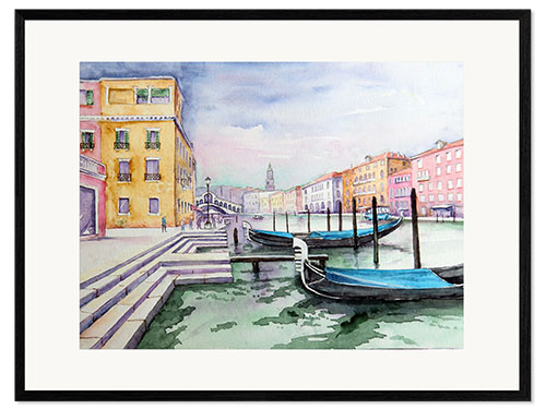 Gerahmter Kunstdruck Venedig