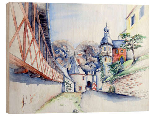 Tableau en bois An der Rochsburg