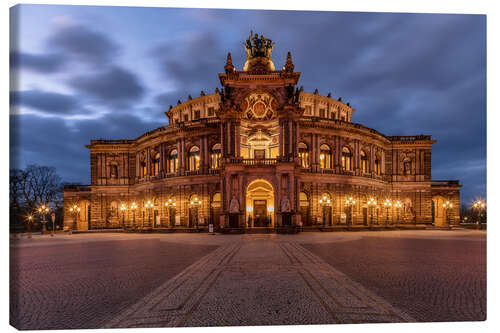 Leinwandbild Semperoper Dresden