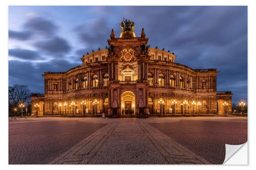 Selvklebende plakat Semper Opera Dresden Germany