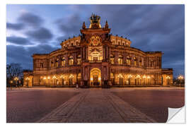 Selvklebende plakat Semper Opera Dresden Germany