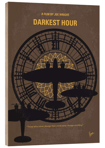 Quadro de madeira Darkest Hour