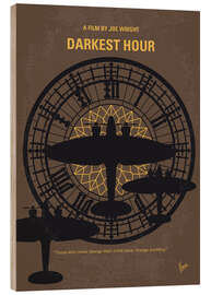 Wood print Darkest Hour