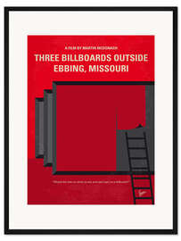 Gerahmter Kunstdruck Three Billboards Outside Ebbing, Missouri