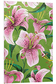 Foam board print Tiger Lily