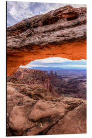 Aluminium print Arch over the Canyon, Utah