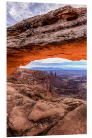 Foam board print Arch over the Canyon, Utah