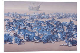 Aluminiumsbilde Blue dogs