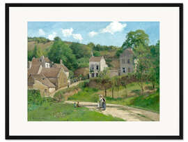 Gerahmter Kunstdruck L'Hermitage à Pontoise