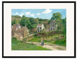 Impressão artística com moldura L'Hermitage à Pontoise