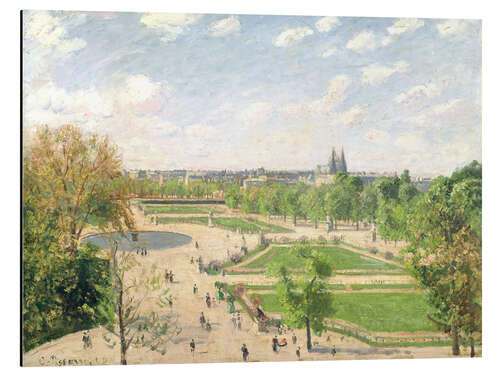 Aluminium print The Garden of the Tuileries on a Spring Morning