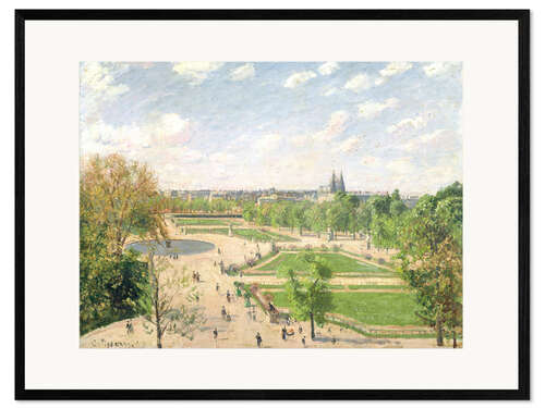 Inramat konsttryck The Garden of the Tuileries on a Spring Morning