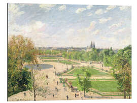 Stampa su plexi-alluminio The Garden of the Tuileries on a Spring Morning