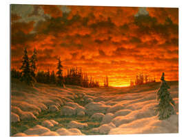 Gallery print Winter sunset