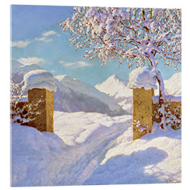 Obraz na szkle akrylowym Symphony in white and blue - Ivan Fedorovich Choultsé