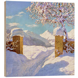Holzbild Sinfonie in weiss und blau - Ivan Fedorovich Choultsé