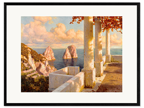 Framed art print Capri evening