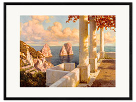 Framed art print Capri evening