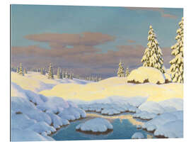 Quadro em plexi-alumínio winter landscape