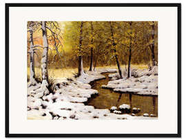 Gerahmter Kunstdruck Abendlicht