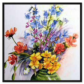 Gerahmter Kunstdruck Frühlingsstrauß