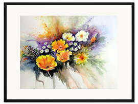 Gerahmter Kunstdruck Kalifornischer Mohn