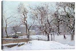 Canvas print Snow Landscape in Louveciennes