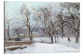 Magnettafel Schneelandschaft in Louveciennes
