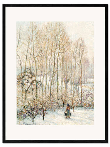 Ingelijste kunstdruk Morning Sunlight on the Snow
