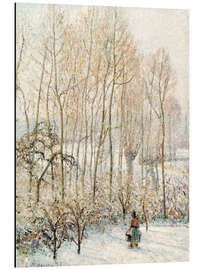 Magnettafel Morgen Sonnenlicht im Schnee