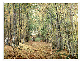 Póster  El bosque de Marly - Camille Pissarro