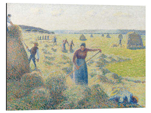 Aluminium print The haymaking, Eragny