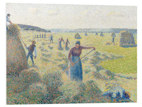 Foam board print The haymaking, Eragny