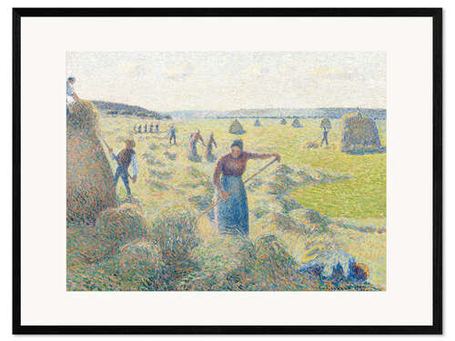 Framed art print The haymaking, Eragny