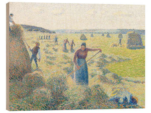 Obraz na drewnie The haymaking, Eragny