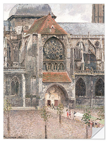 Selvklebende plakat Church of Saint Jacques in Dieppe