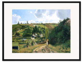 Gerahmter Kunstdruck Jalais Hill, Pontoise